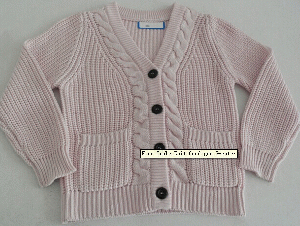 Nice Cable Knit Cardigan Sweater